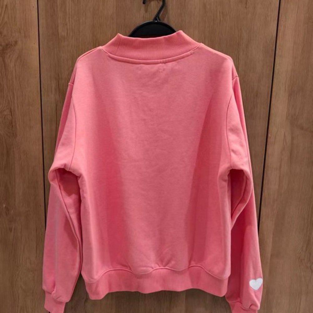 Parke Women's Pink Sweatshirt with White Lettering - Picture 2 of 9